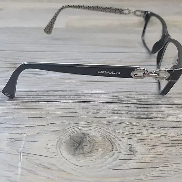 Coach HC 6052 5214 Fannie Black White Sig C Eyeglasses FRAMES ONLY 52-16-135 - Picture 4 of 12